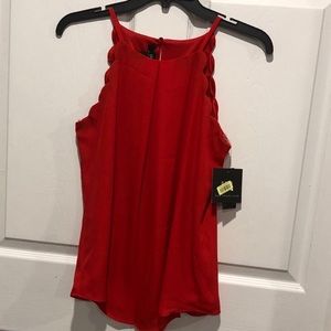 NWT-IN San Francisco Red Great Expectations Blouse